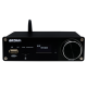 Підсилювач двоканальний BRZHIFI Audio C40 Hi-Fi 130x2 Вт на базі TPA3250 та ЦАП ES9023 - підтримка Bluetooth та пульта керування Колір Чорний